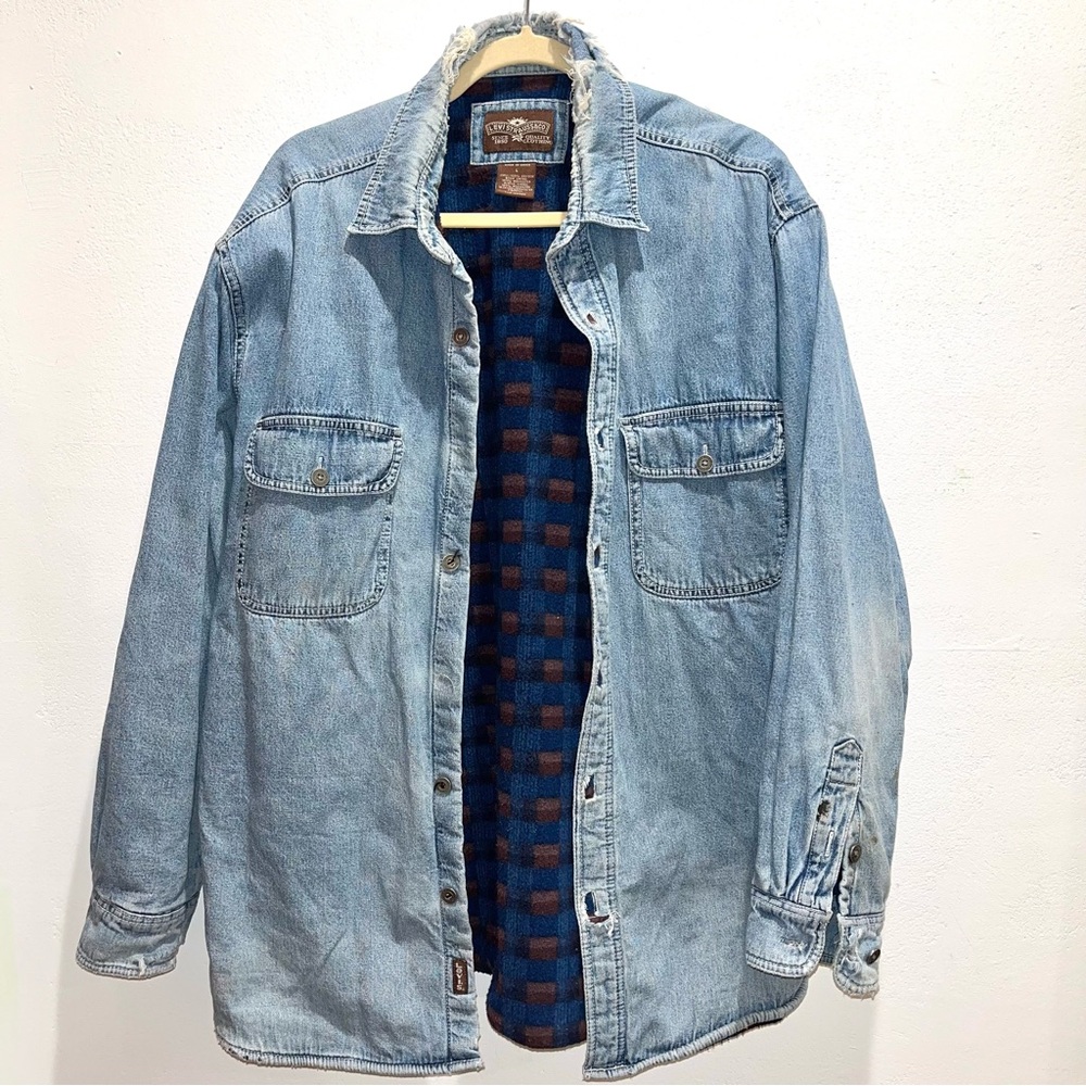 Vintage Levi’s Denim Jacket Fleece Lined Size Large